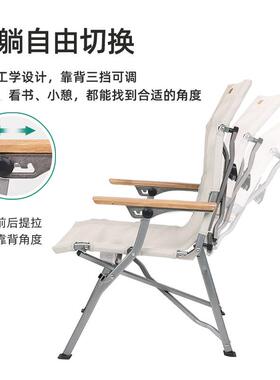 SunnyFAC2483ele山扉外露营叠椅 可调节加折厚仿帆布野外营地海狗