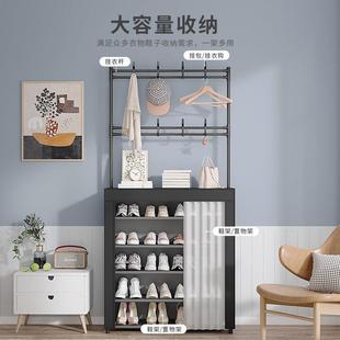 简易鞋 柜收纳神器 架子门口家用多层一体式 衣帽架宿舍出租屋防尘鞋