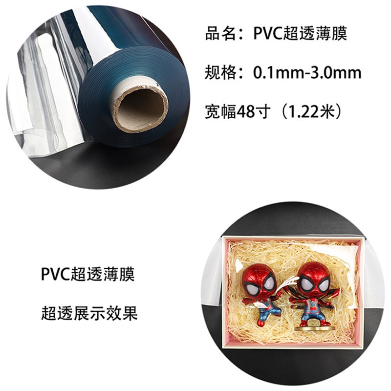 热销聚氯乙烯PVC压延薄膜环保吹气磨砂半透明功能手袋包装材料薄