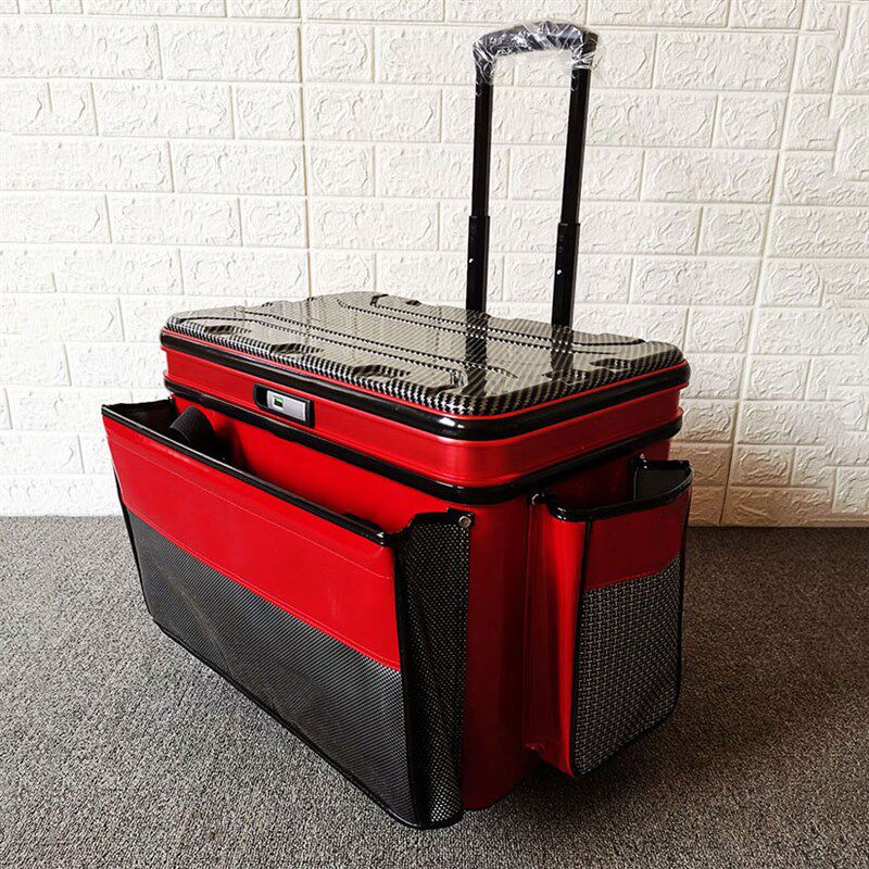 热销2019新款硬盖多功能钓鱼拉杆箱活鱼桶大轮加厚轿车鱼护桶硬壳