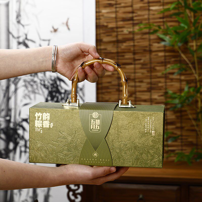 热销2025新款创意端午节礼盒包装高端国风手提盒粽子咸鸭蛋礼盒空