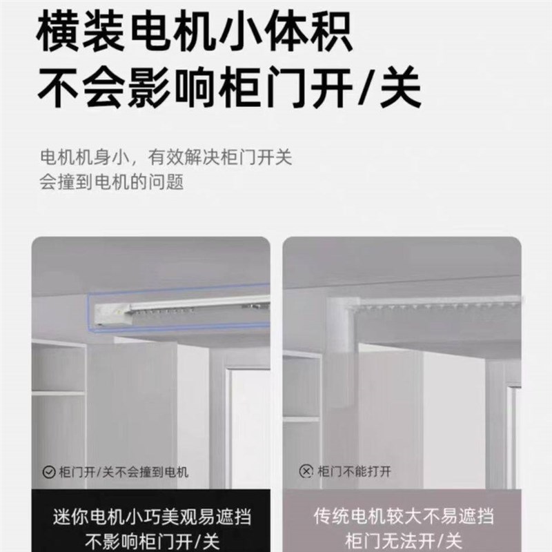 热销电动窗帘轨道智能全自动隐藏式静音小电机遥控手机控制声控小