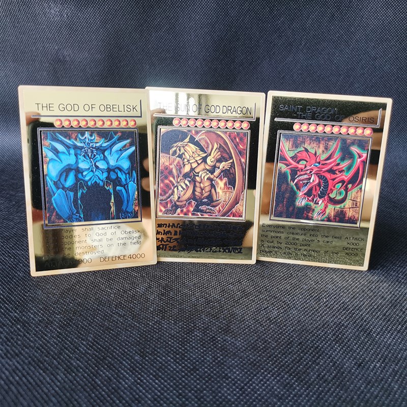 新品Yugioh Golden Metal Cards Yu-Gi-Oh Alloy Collection Card