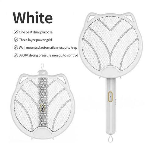 好货.Summer Fly Swatter Trap Handheld Usb Rechargeable Elect