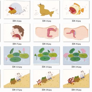 排序卡 看图讲故事 语言组织学习训练卡片 思维训练早教学前教具