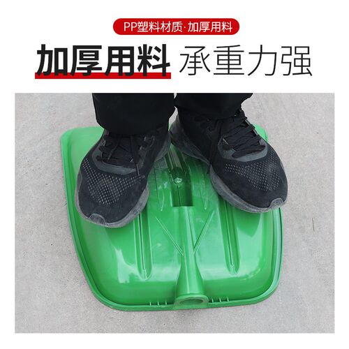 极速加硬铲子农用工具绿色蓝加厚钢化塑料锹推雪铲堆粮胶铲加厚塑