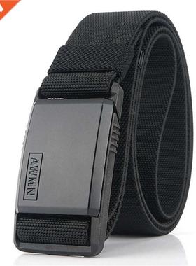 2022 Fashion Nylon Belt Metal Magnetic Buckle justable Bel