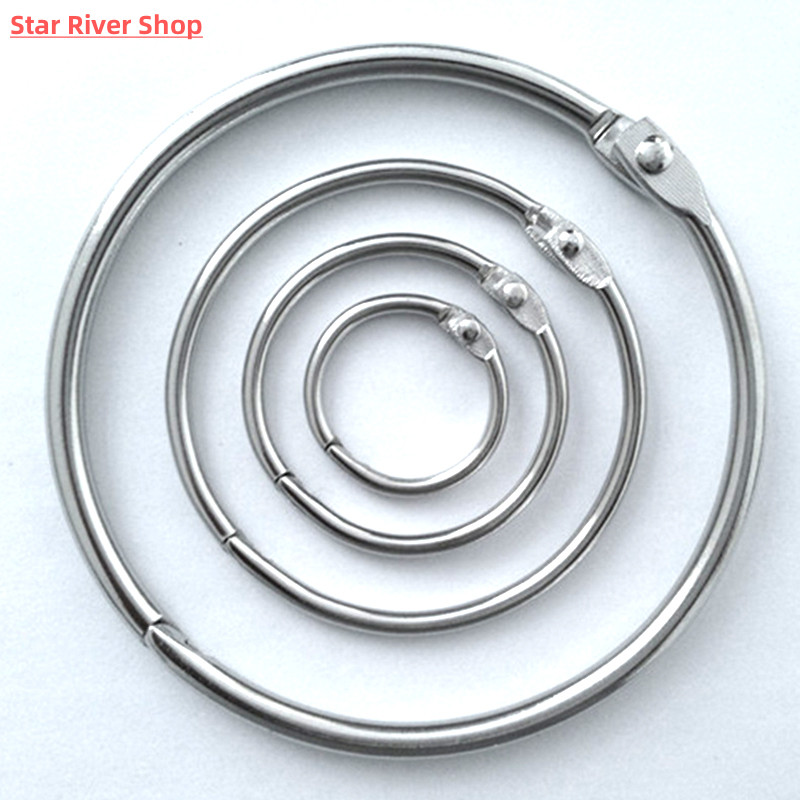 High Quality 2/3/5/10Pcs Metal Ring Binder 15 - 80mm DIY Alb