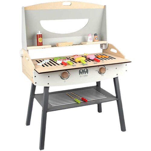 极速Gourmet Grill and Shish Kabob Wooden Play Kitchen