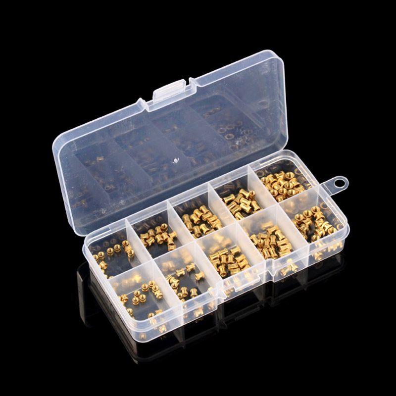 200500PCS M2x3456 M25x3456 M3x45 Injection Nut Copp