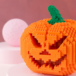 Halloween Block Jack lantern 新品 DIY Building Diamond