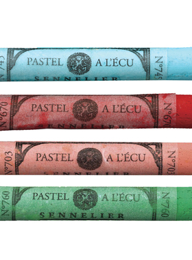 001-158进口申内利尔色粉笔全支艺术家软粉彩棒白色黑色单支美妆