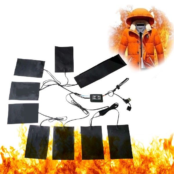 USB Clothes Heater P 8 in 1 Electric Heating Vest Ps