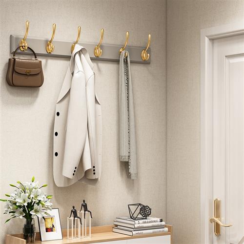 挂钩进门玄关墙壁衣服入户门口挂衣架壁挂墙上卧室门後衣帽挂衣钩