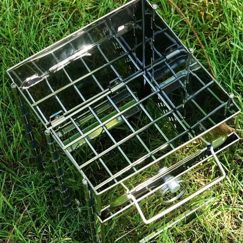 便携式不锈钢折叠烧烤炉户外木炭烤肉炉柴火炉野营烤架取暖炉大号