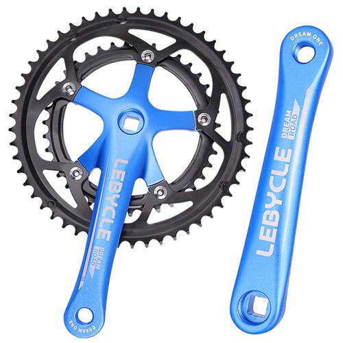 公路自行车大齿盘/双盘速变速前大齿盘铝合金通用方孔曲柄