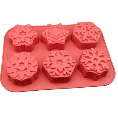 Halloween Snowflake Pattern Silicone Cake Mold Chocolate