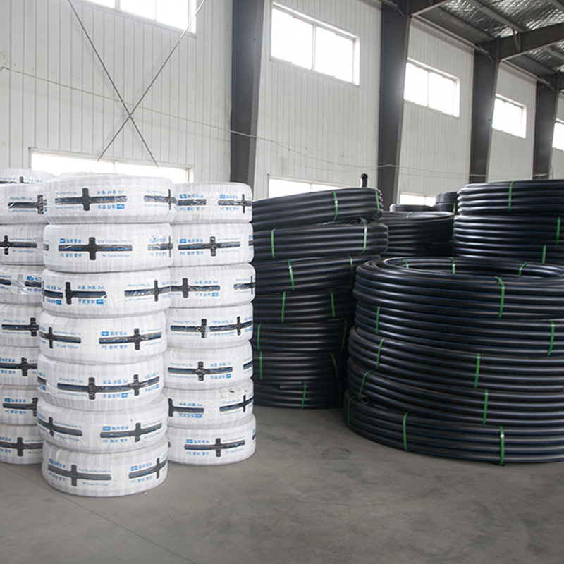 pe管材自来水管4分20水管 25 32黑塑胶盘管1寸热熔硬管四分饮用水