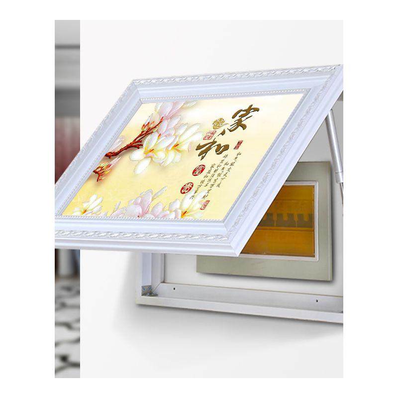 免打孔遮挡电表箱装饰画可推拉墙画客厅挂画简约配电箱开关盒电闸