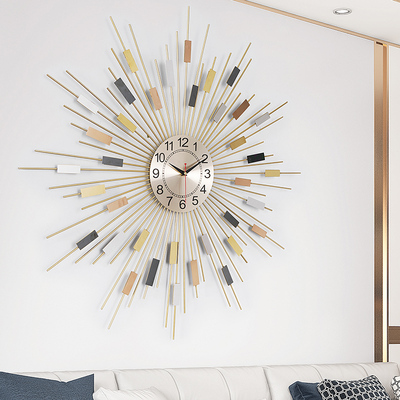 好货Silent quartz clock large clock wall clock living room