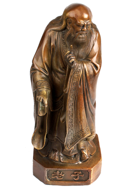 铜老子摆件圣人老子古铜像老聃铜雕塑摆设孔子孔圣人工艺礼品摆饰