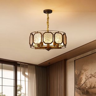 中古风复古客厅吊灯美式大厅灯2025年新款宋式美学高端法式餐厅灯