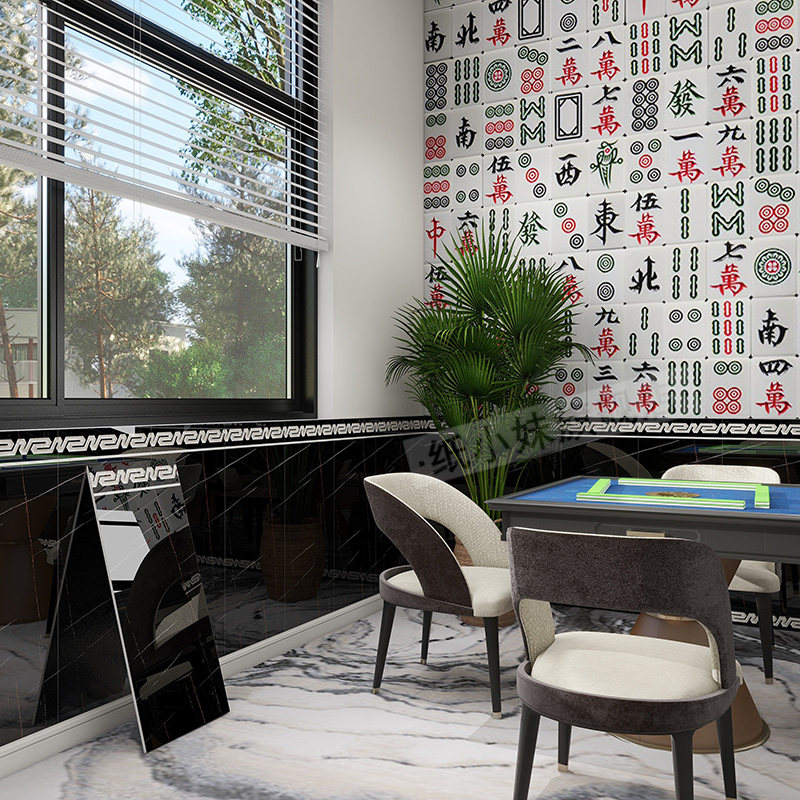 热销pvc铝塑板硬墙群护墙板自粘仿瓷砖墙贴防撞壁贴面装饰板墙裙