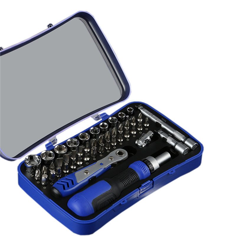 热销棘轮扳手套筒汽修摩托车维修工具随车螺丝刀套装家电动车维修