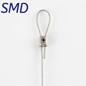 热销钢丝绳锁扣卡头夹头锁扣防盗链锁头钢丝绳吊码 锁线器活动扣晾