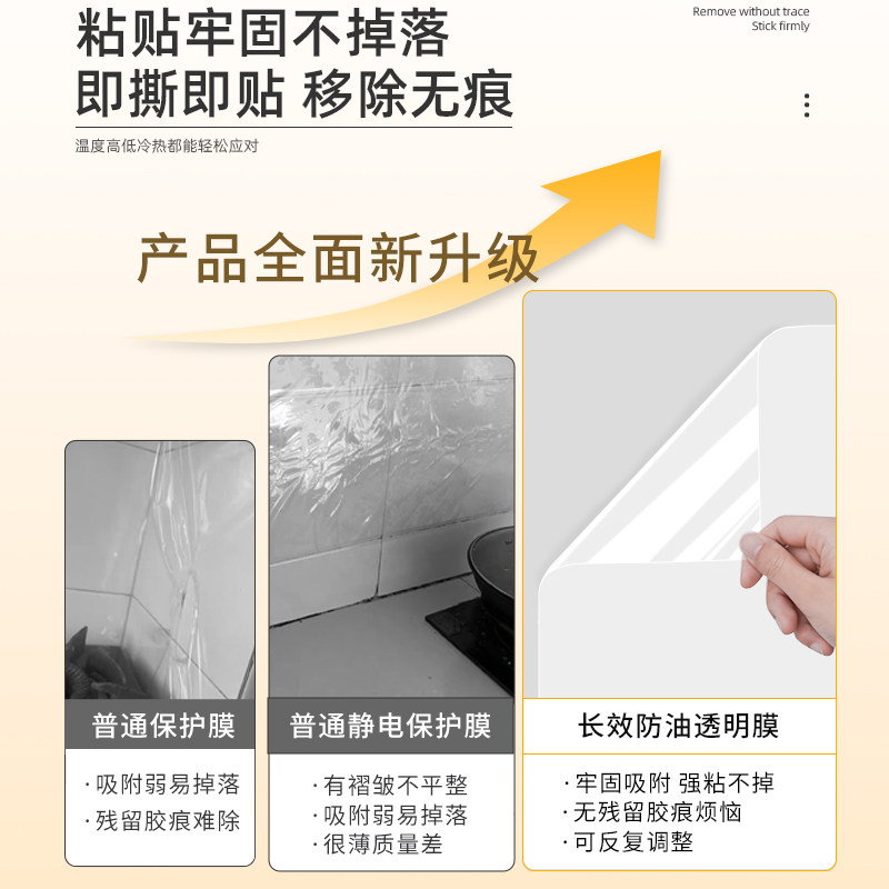 热销透明整体橱柜防油防潮贴纸厨房柜子内部?具车垫纸防水自粘翻