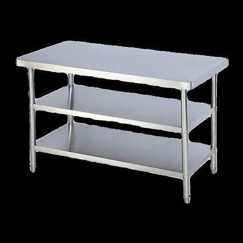 热销包邮双层不锈钢工作台三层厨房操作台商用长方形不锈钢桌打包