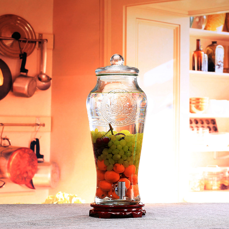 热销包邮人参泡酒瓶泡酒坛子酿酒无铅玻璃瓶密封罐养生药酒瓶酵素