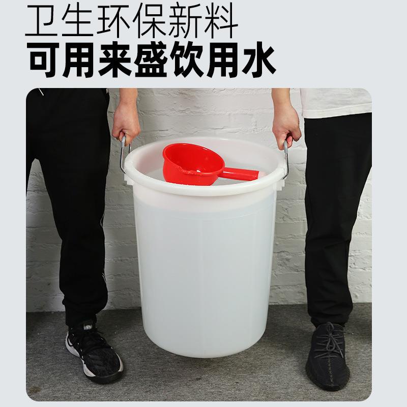 M垃圾桶大号商用带盖家用厨房加厚卫生桶容量户外环卫工业塑料圆Q