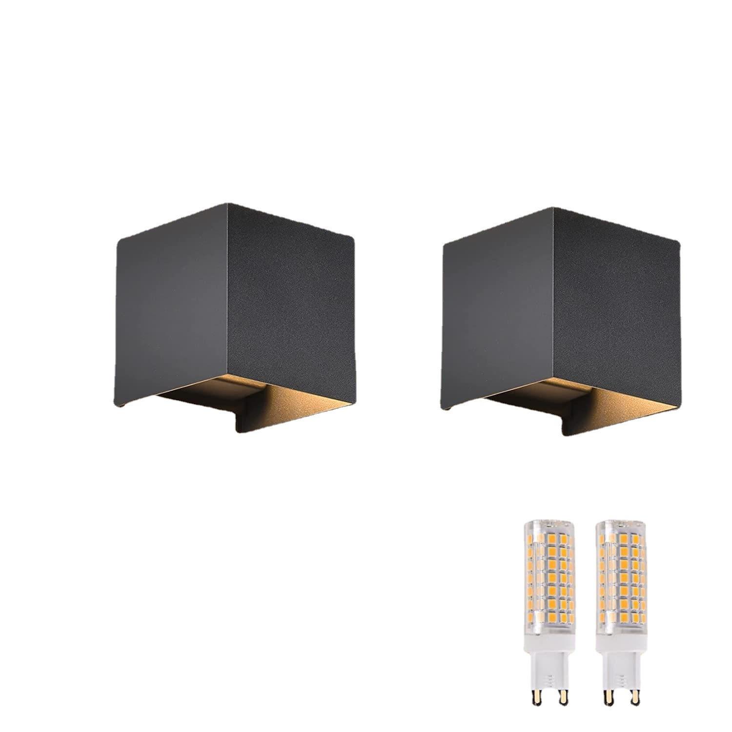 亚马逊爆款摩登现代简约户外酒店过道走廊床头卧室G9调光LED壁灯