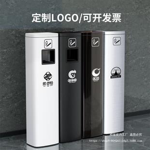商场不锈钢烟灰柱商用圆形烟灰缸走廊吸烟区落地灭烟缸烟灰桶户外