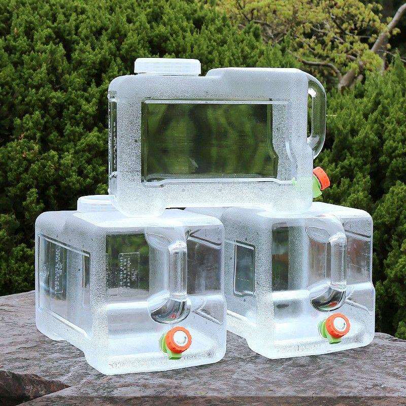 户外蓄水箱带龙头透明水桶家用储水车载手提大容量便捷式野营厂家