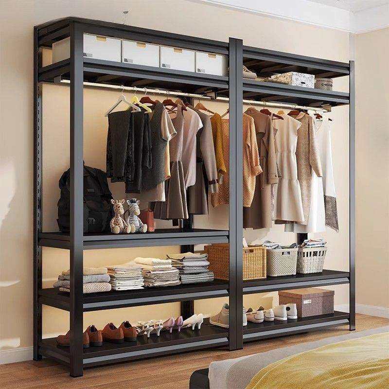 衣柜衣架货架防尘帘开放式衣帽间卧室简易角钢家用落地多层置物架,电子元器件市场,集成电路（IC）,淘宝优惠券,粉丝福利购,淘宝优惠卷