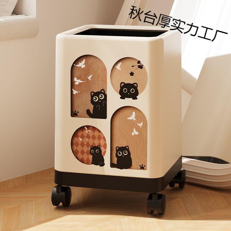 大容量2024卫生间轻奢卧室客厅新款厨房复古垃圾桶家用高颜值