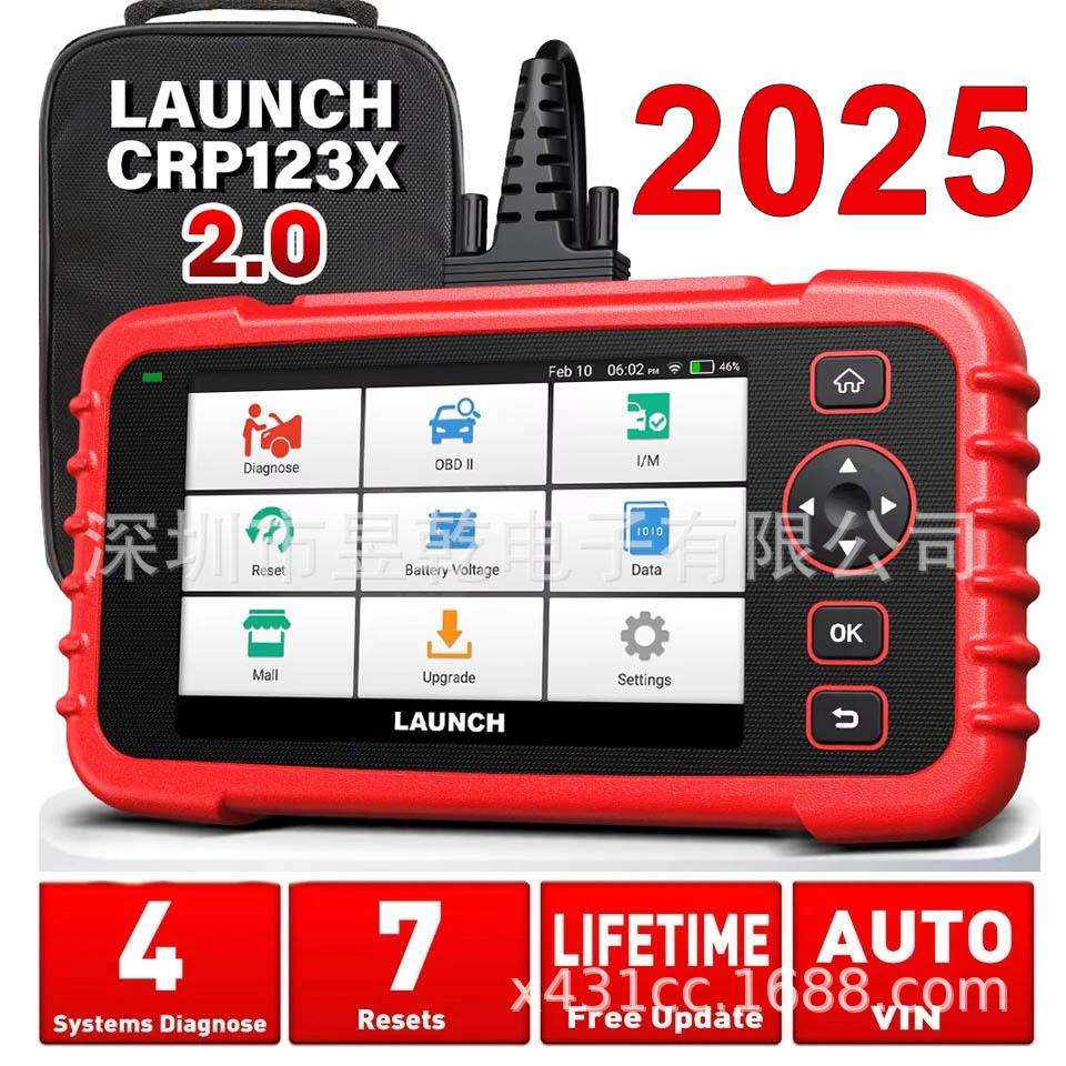 跨境 LAUNCH X-431 CReader Professional 123X CRP123X v2.0