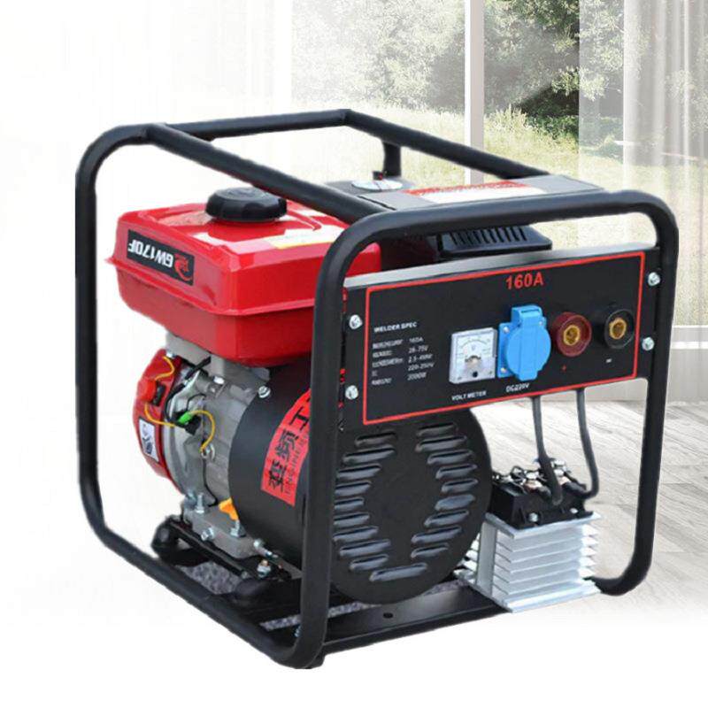 220V家用小型汽油电焊发电两用一体机 便携式全铜电机焊接机