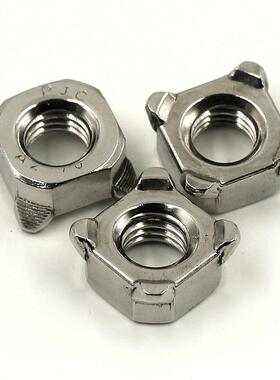 304不锈钢四方焊接螺母 四角点焊方螺帽螺母 GB13680 凸焊 B型