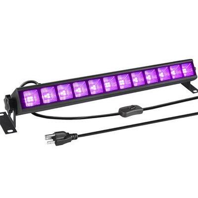 亚马逊跨境UV洗墙灯紫光长条灯万圣节鬼屋荧光灯LED 36W 40LEDs