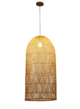 日式榻榻米茶楼料理店吧台民宿风格竹艺竹编新中式床头吊灯