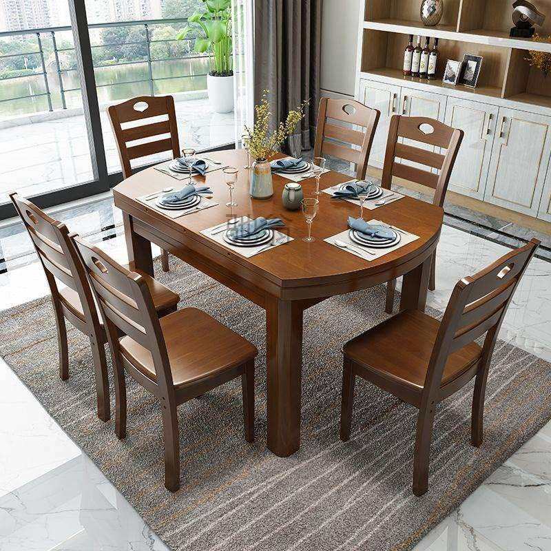 橡木实木餐桌椅组合伸缩折叠桌饭桌10人小户型家用可变圆桌子儿童,鲜花速递/花卉仿真/绿植园艺,割草机/草坪机,淘宝优惠券,粉丝福利购,淘宝优惠卷