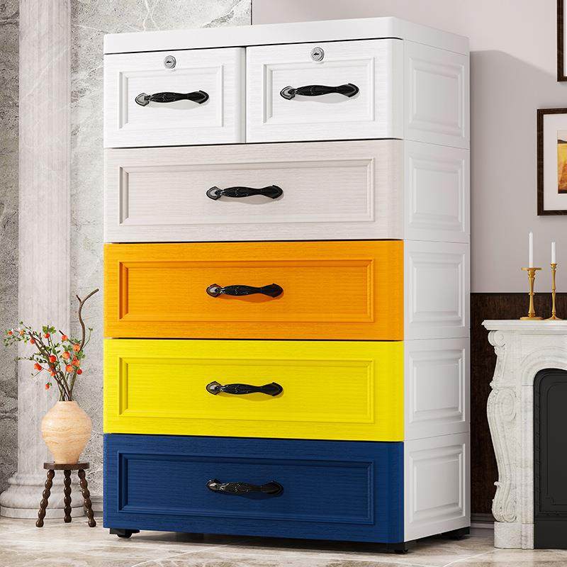 厂家直销欧式收纳柜塑料抽屉式收纳柜厨房卧室客厅储物柜一件