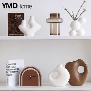 现代艺术高级感小众摆件奶油风客厅电视柜轻奢开放格家居软装饰品