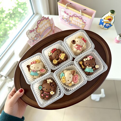 猫咪kt中秋月饼模具diy新款3d印花食品级手压烘焙模具礼物送朋友