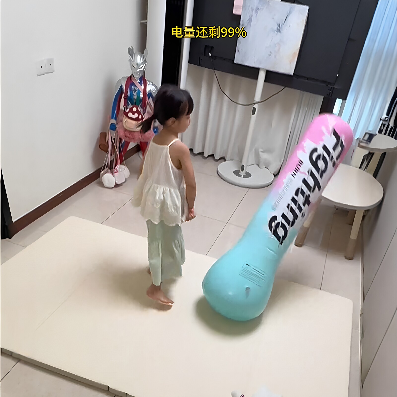 儿童拳击沙袋不倒翁家用拳击柱减压锻炼充气玩具亲子互动游戏道具