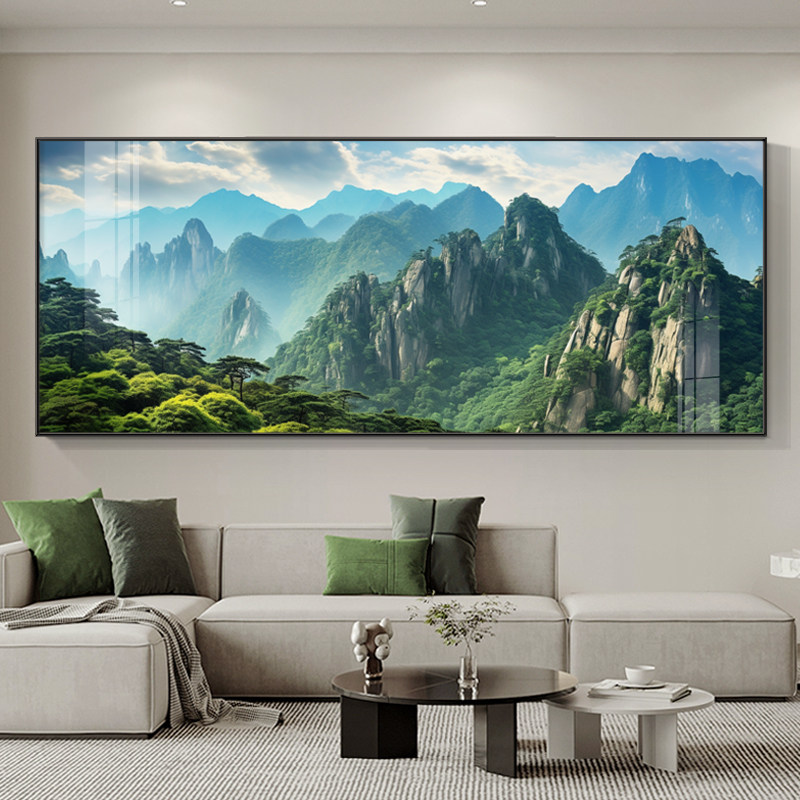 家有靠山背景画客厅沙发背景墙装饰画高档大气办公室壁画2026新款,家居饰品,现代装饰画,淘宝优惠券,粉丝福利购,淘宝优惠卷