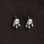 OLIO 纯银圆月吊坠耳环 ACETO油醋汁